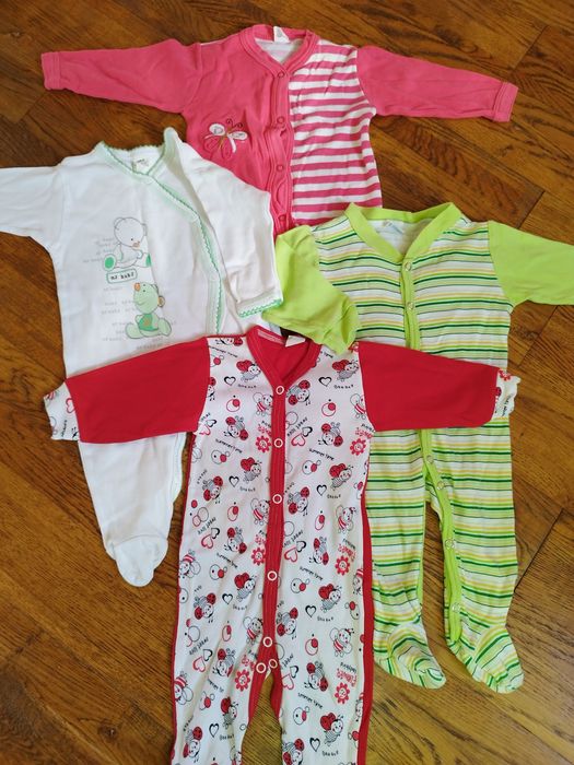 4 Pajace rozpinanye r.62 stan bdb