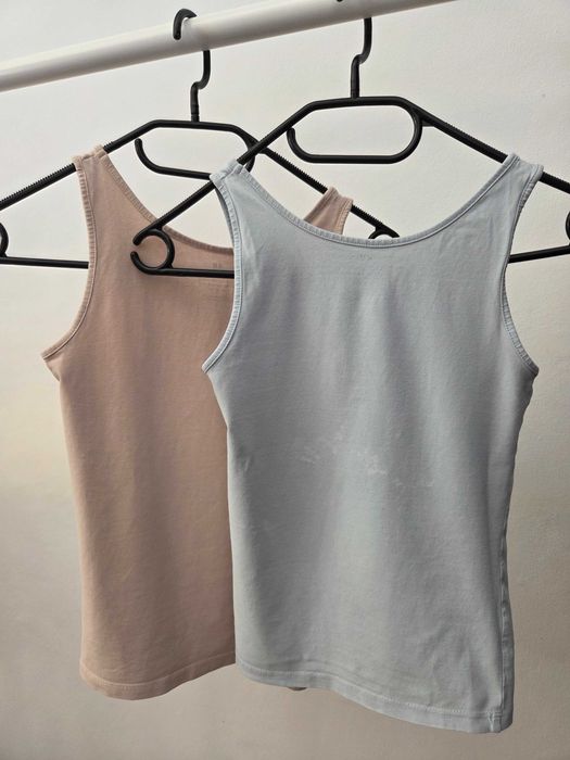 2 podkoszulki dziewczęce 146/152 H&M