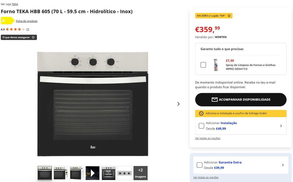 Forno TEKA HBB 605 SS - Como NOVO