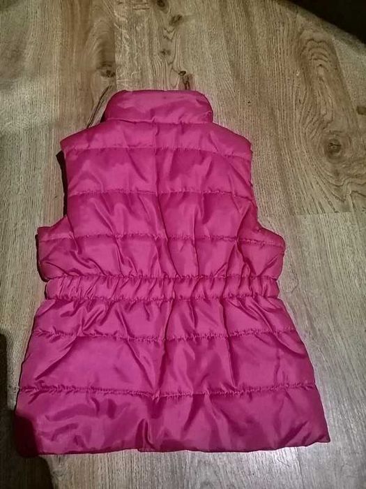 Różowy Bezrękawnik dla dziewczynki 104/110cm id. (144)