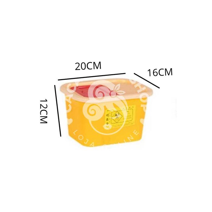 Contentor Lixo P/ Agulhas Usadas 3L - Micropigmentação E Microblading