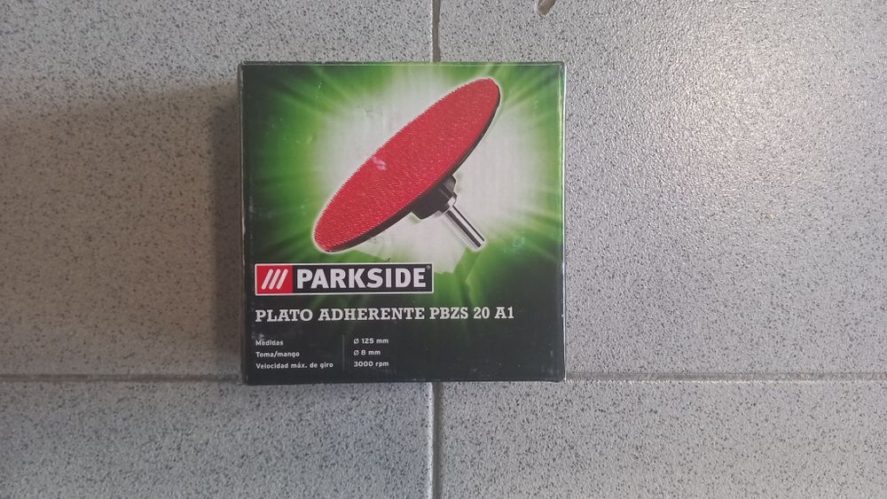 Disco de suporte Parkside PBZS 20 A1 – Suporte Ø125 mm (Novo)