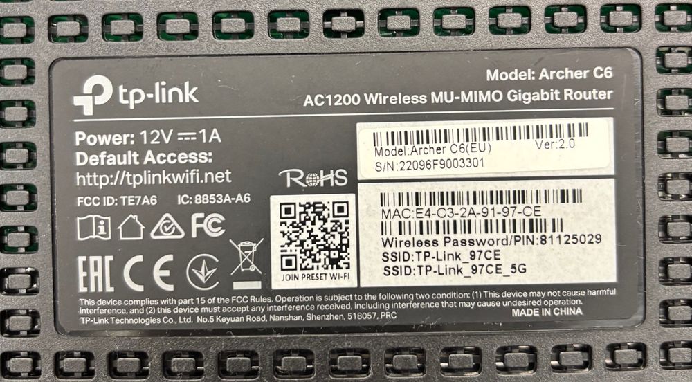 Router tp-link Archer C6