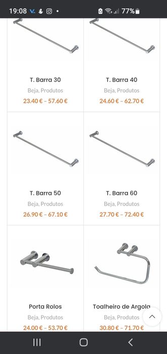 Conjunto toalheiros Osmar