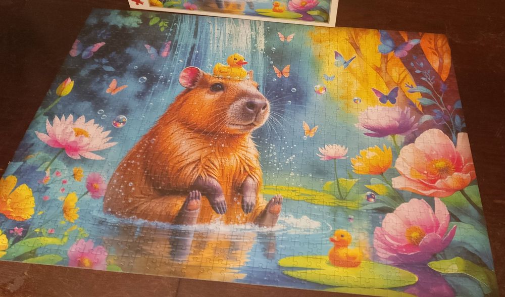 Puzzle Trefl 2x1000 i 2x500 kompletne stan bdb