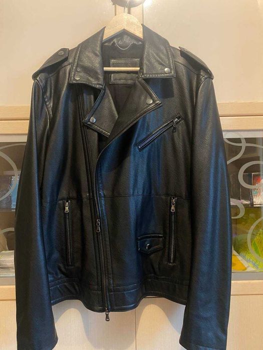 косуха кожанка кожаная куртка новая унисекс SISLEY