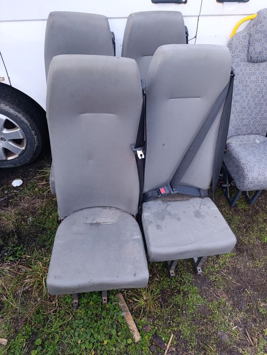 Fotel fotele pojedyncze VW t5 t6 różne kolory z pasami