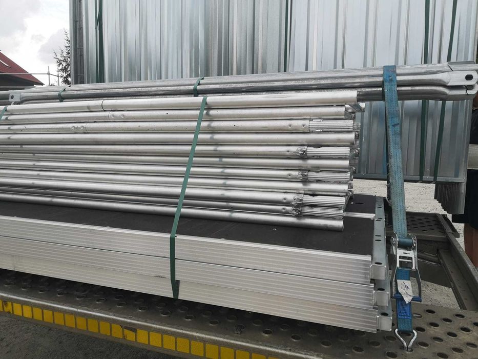 Lekkie szczytowe aluminiowe rusztowanie szczyt 6x10 na podestach 2,5m Plettac