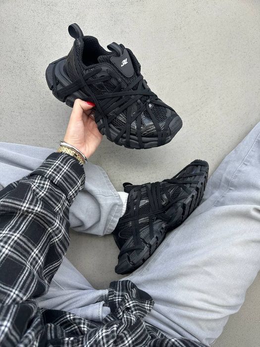 Balenciaga 3XL Extreme Lace Black кросівки баленсіага на платформі