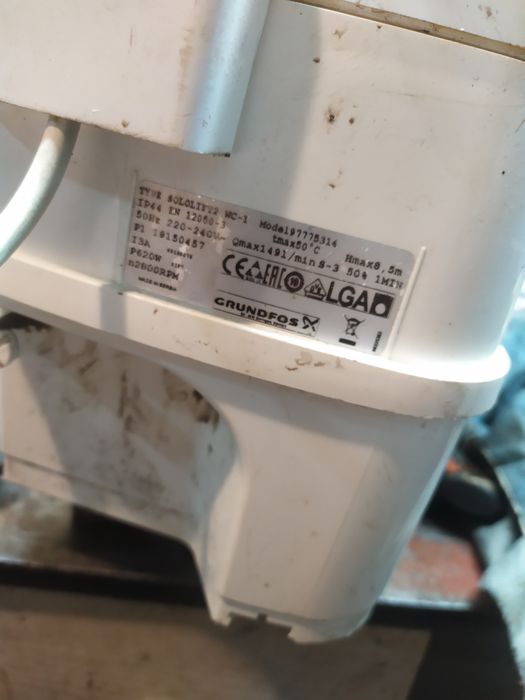 Сололифт Grundfos wc1 фекальный насос