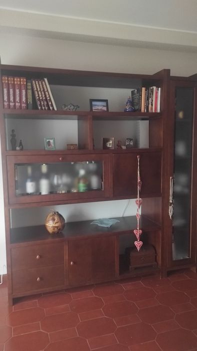Móvel de sala estante + mesa de jantar extensível