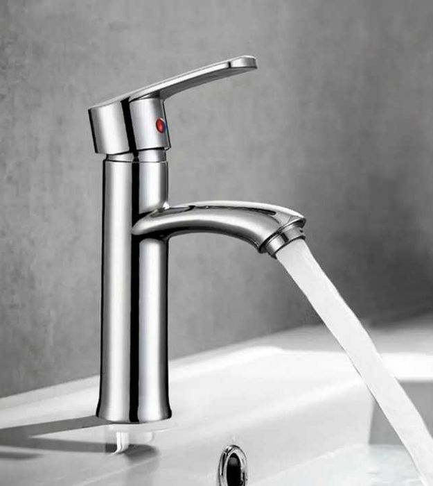 Bateria Umywalkowa Kuchenna Stała Nieruchoma Wylewka Stojąca Kran