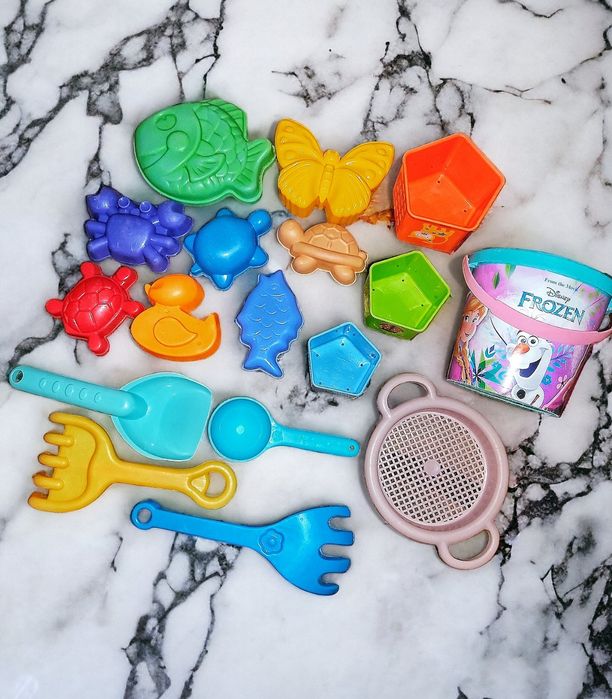 Пакет набор игрушек для песочницы песка пасочки