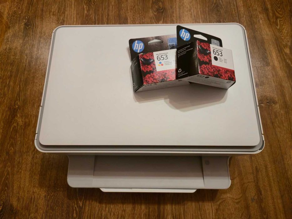 HP Deskjet Plus 6075 + CZTERY oryginalne TUSZE