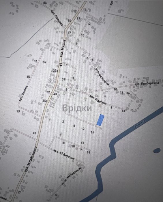 Земельна ділянка для будівництва житлового будинку