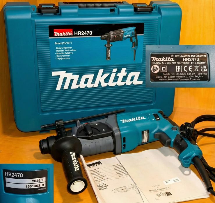 Makita HR2470 перфоратор сила удару 2.4дж. Оригінал .