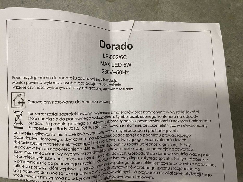 Lampa dorado lp-002/6c