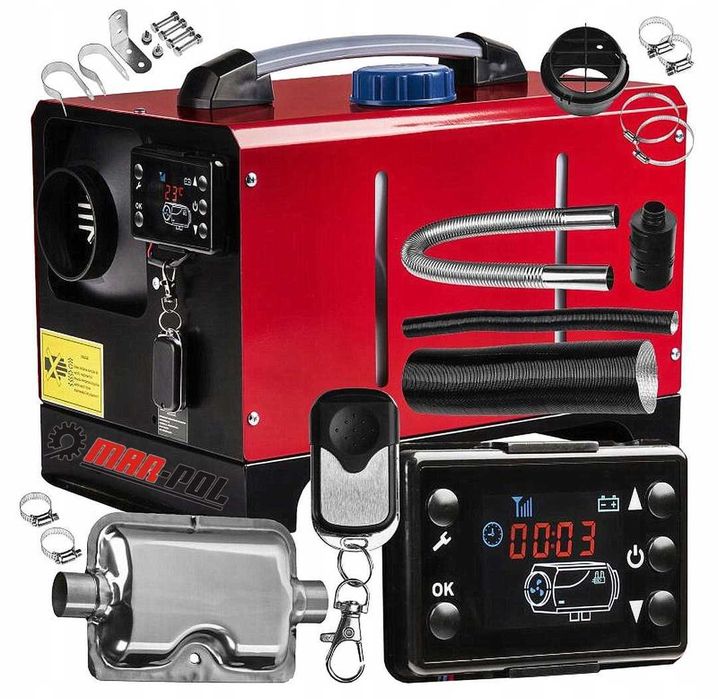 Nagrzewnica olejowa Mar-Pol 12 kW dmuchawa webasto diesel 12v +230 v