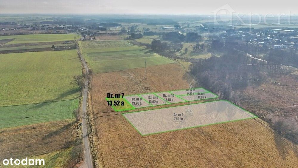 Stargard- Rogowo działka o pow. 1352 m2