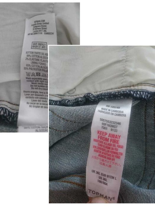 Джинсы, брюки  Topman и Tommy Hilfiger 52р. 36р.