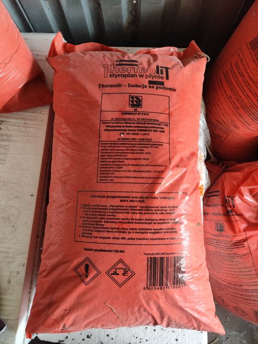 3 worki Płynnego styropianu Thermolit