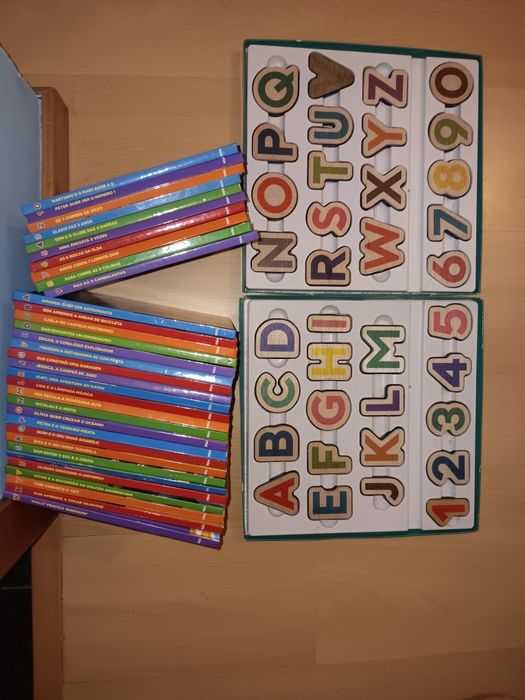 Coleção livros letras, números e animais, RBA