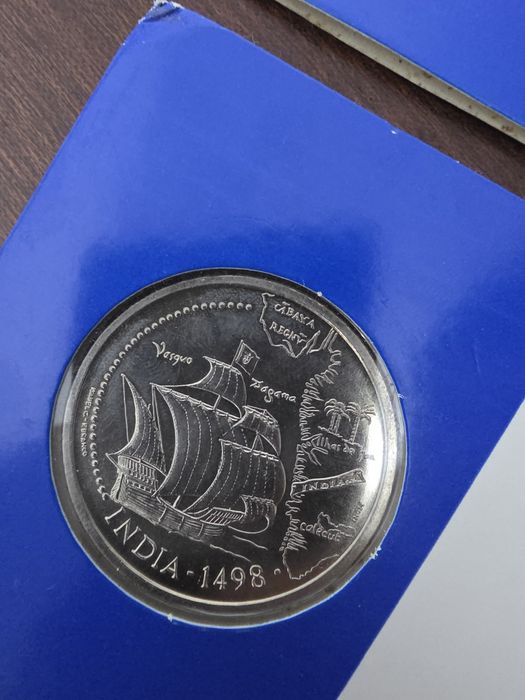 2 Moedas  200 Escudos 1998 - Vasco da Gama + Cartão de Oferta Personalizado