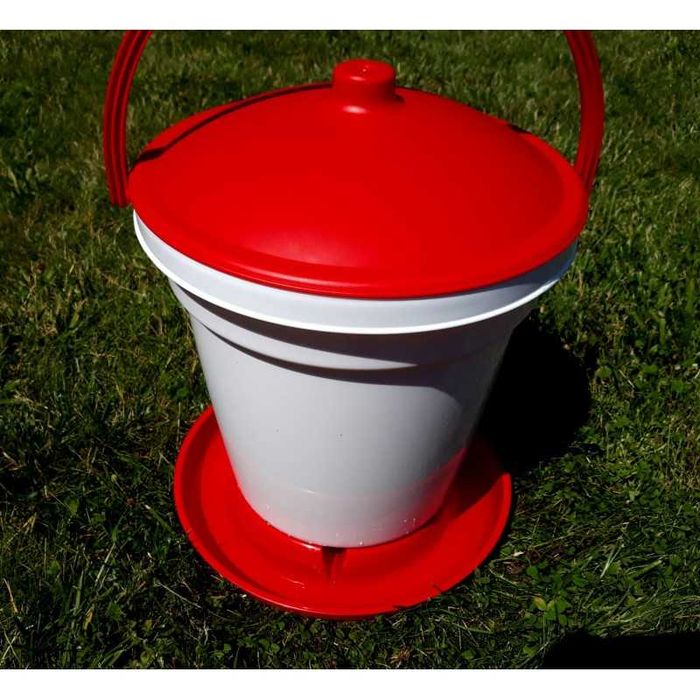 Poidło wiadrowe 24l dla drobiu automatyczne z uchwytem