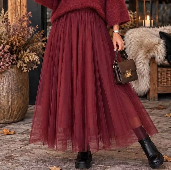 Spódnice maxi,tiul