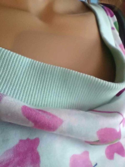 Sukienka damska maxi oversize w wielokolorowe wzory