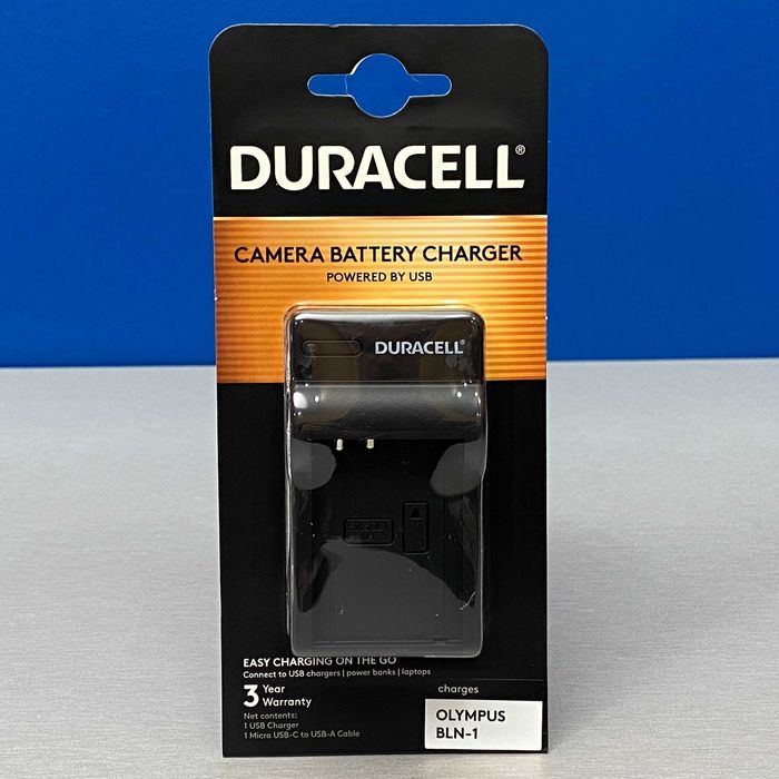 Carregador Duracell - Olympus BLN-1 (E-M1/ E-M5/ E-M5 MKII/ PEN-F)