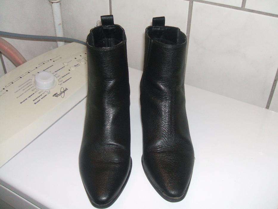 buty damskie 37 skórzane kozaki kowbojki