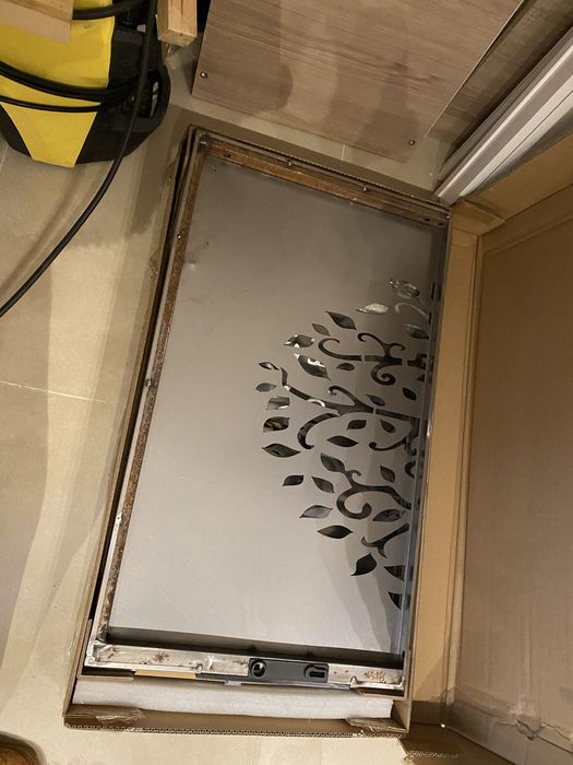 Portão do jardim aço 85/150cm