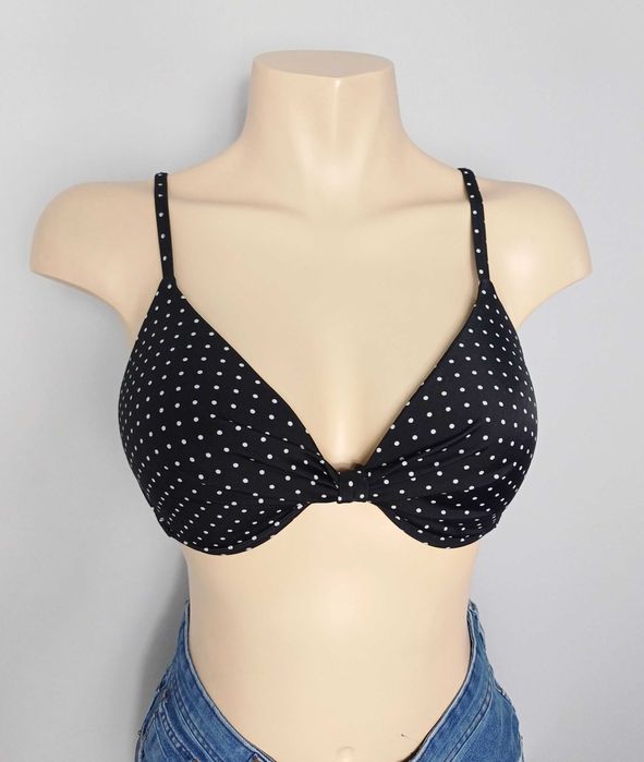 Czarna góra od bikini biustonosz C&A rozmiar 80B na plażę