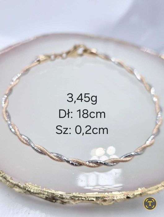 Bransoletka złota nowa 585 14k