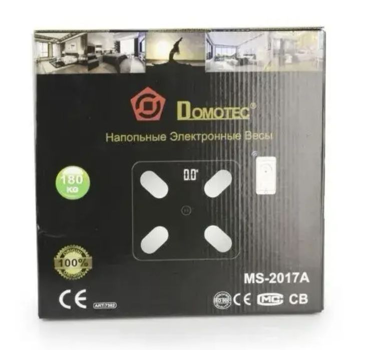 Розумні електронні підлогові ваги DOMOTEC MS-2017 смарт весы напольные