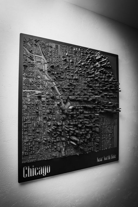 Unikatowy i stylowy obraz 3D Chicago – nowoczesna dekoracja ścienna