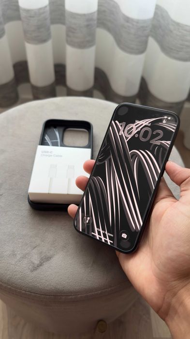 Apple iPhone 15 Pro 256GB 90% "preto" + cabo e capa