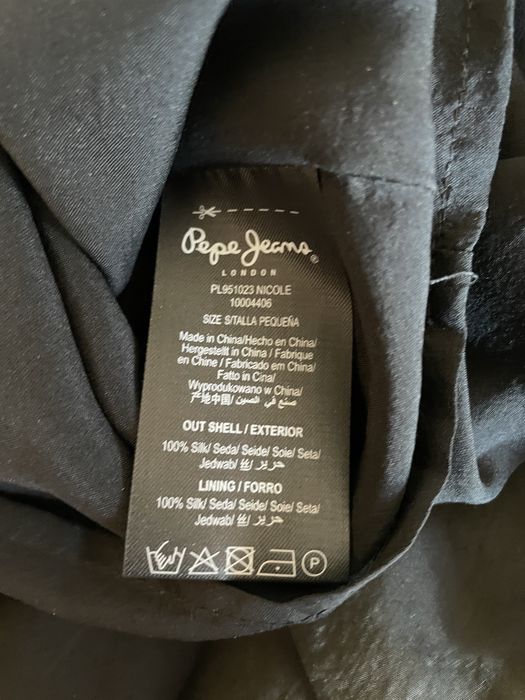 Vestido seda preto Pepe Jeans (S) [ULTIMO PREÇO]