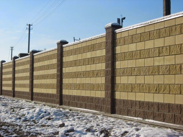 заборы, еврозаборы, ограждения, все из бетона