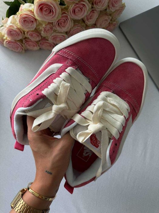 Кросівки Vans KNU Skool Peony Pink White Premium