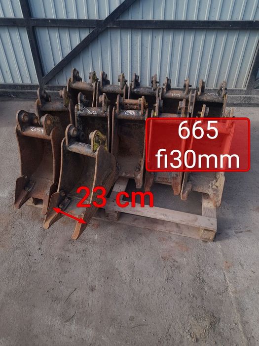 Lyzka 23cm fi30mm łycha Kubota kx41 kx36 fi 30mm 30 mm kx 41 kx 36