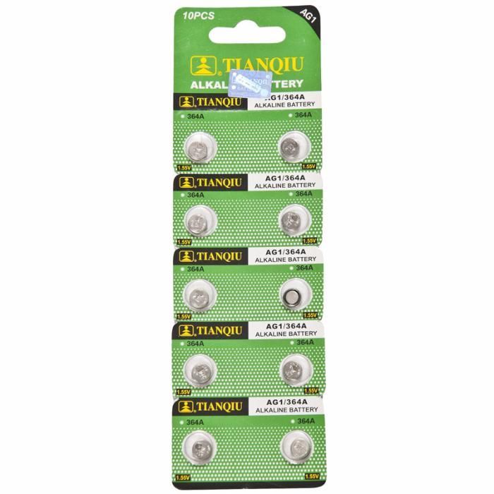 10 Pilhas para relógio AG0 AG1 AG2 AG3 AG4 AG10