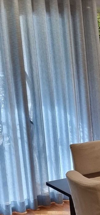 Conjunto de cortinados com calha I Elevada qualidade