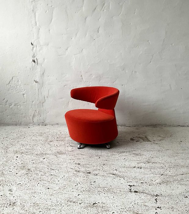 Cassina włoski fotel Biki proj. T. Kita nowe obicie lata 2000 vintage