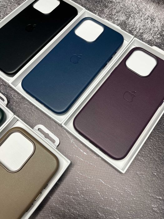 Чохол Leather Case MagSafe + Animation iPhone 15 15 Pro Max чехол