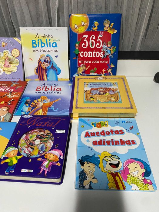 Vários livros infantis juvenis - português, inglês, francês, italiano