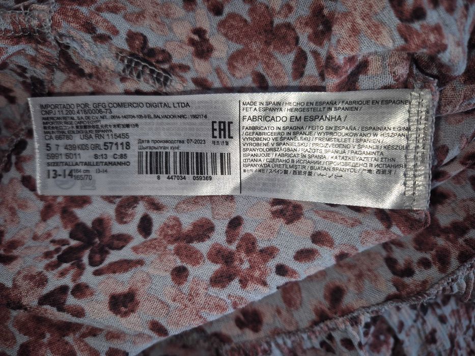 Bawełniana sukienka Mango 158