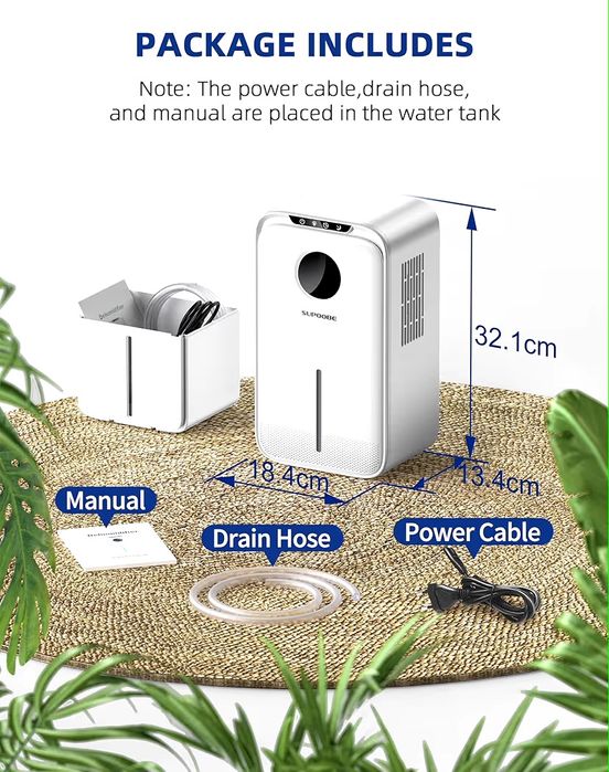 Desumidificador compacto – com mangueira de extração