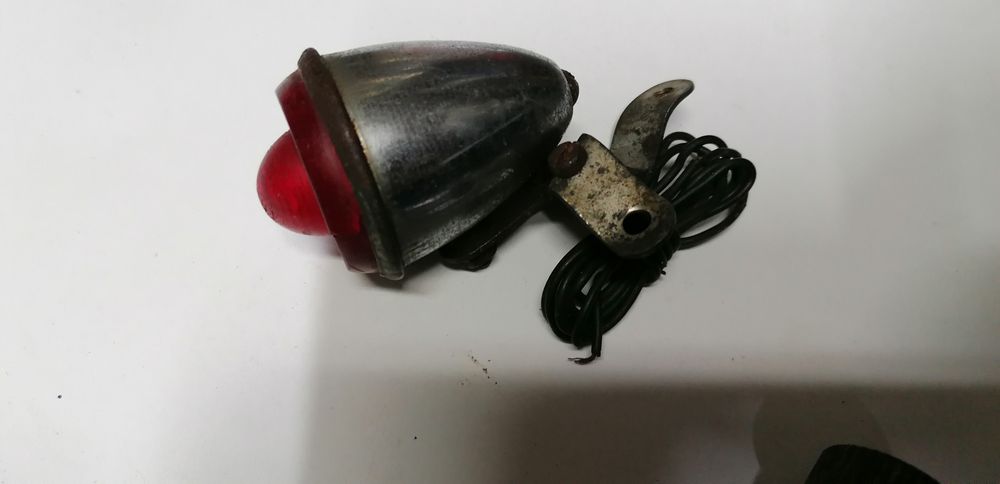 Kit bicicleta antiga farol dínamo e farolim inglês